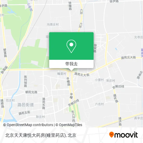 北京天天康悦大药房(疃里药店)地图