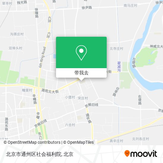 北京市通州区社会福利院地图