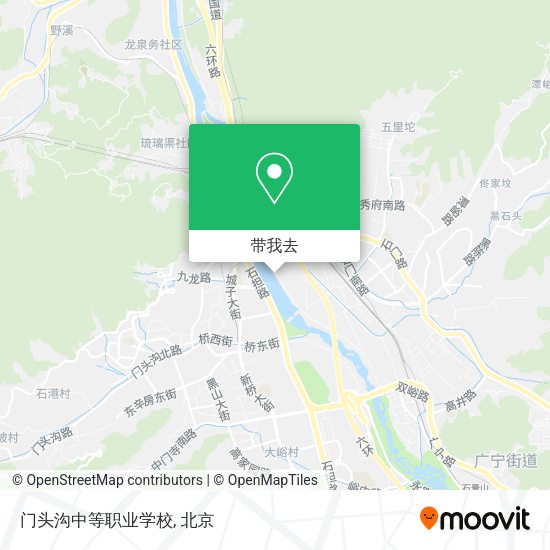 门头沟中等职业学校地图