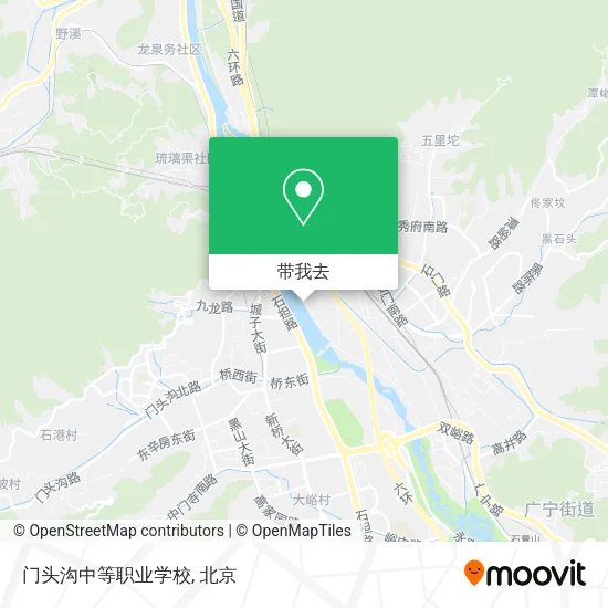 门头沟中等职业学校地图