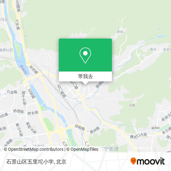 石景山区五里坨小学地图