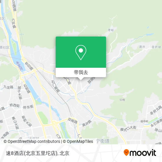 速8酒店(北京五里坨店)地图