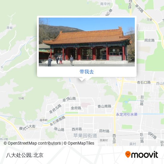 八大处公园地图