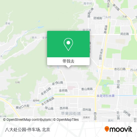八大处公园-停车场地图
