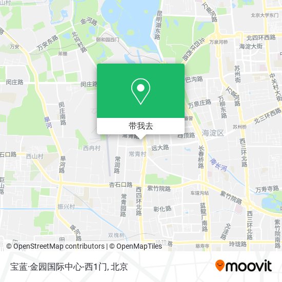 宝蓝·金园国际中心-西1门地图