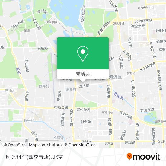 时光租车(四季青店)地图