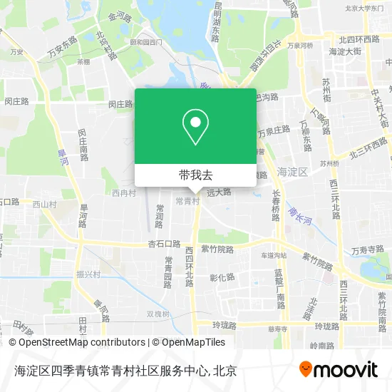 海淀区四季青镇常青村社区服务中心地图