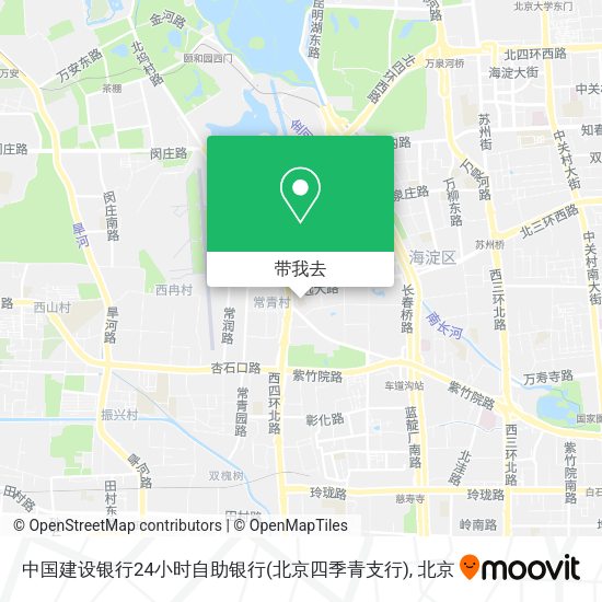中国建设银行24小时自助银行(北京四季青支行)地图