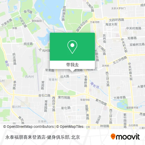 永泰福朋喜来登酒店-健身俱乐部地图