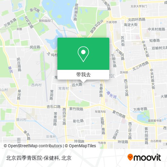 北京四季青医院-保健科地图