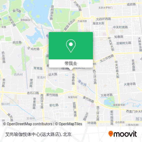 艾尚瑜伽悦体中心(远大路店)地图