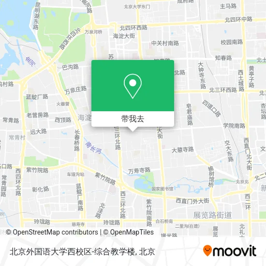 北京外国语大学西校区-综合教学楼地图