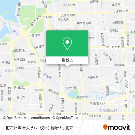 北京外国语大学(西校区)-德语系地图
