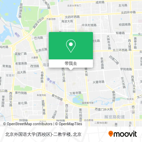 北京外国语大学(西校区)-二教学楼地图