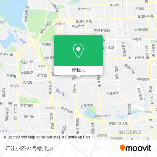 厂洼小区-21号楼地图