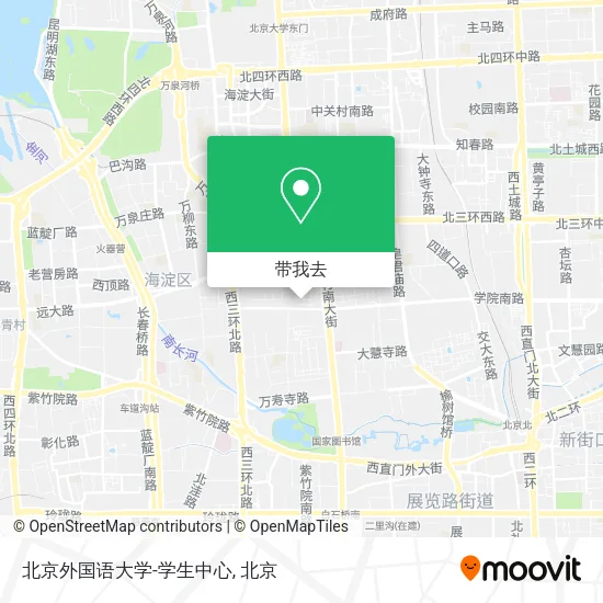 北京外国语大学-学生中心地图