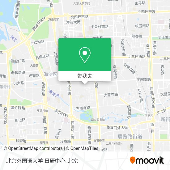 北京外国语大学-日研中心地图