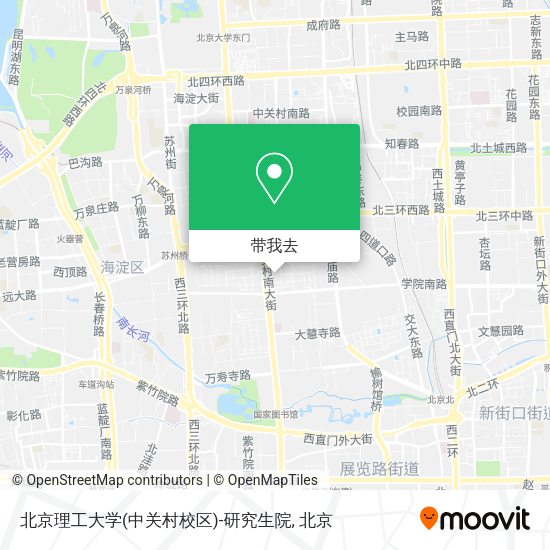北京理工大学(中关村校区)-研究生院地图