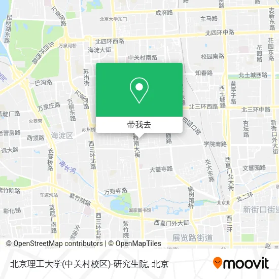 北京理工大学(中关村校区)-研究生院地图