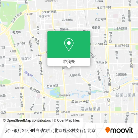 兴业银行24小时自助银行(北京魏公村支行)地图