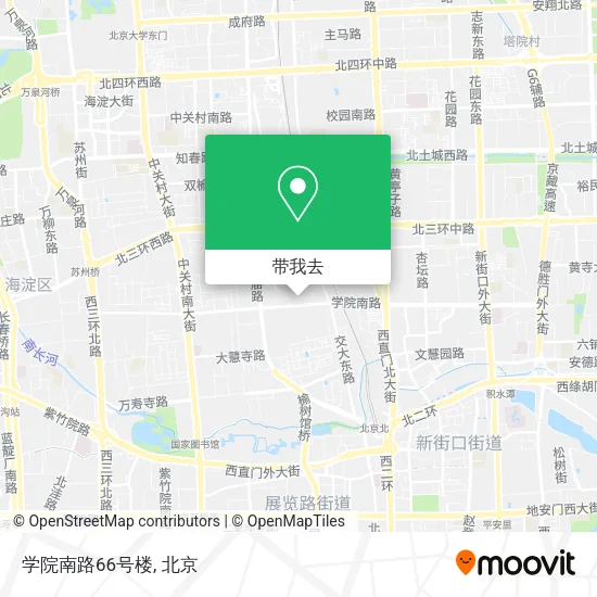 学院南路66号楼地图