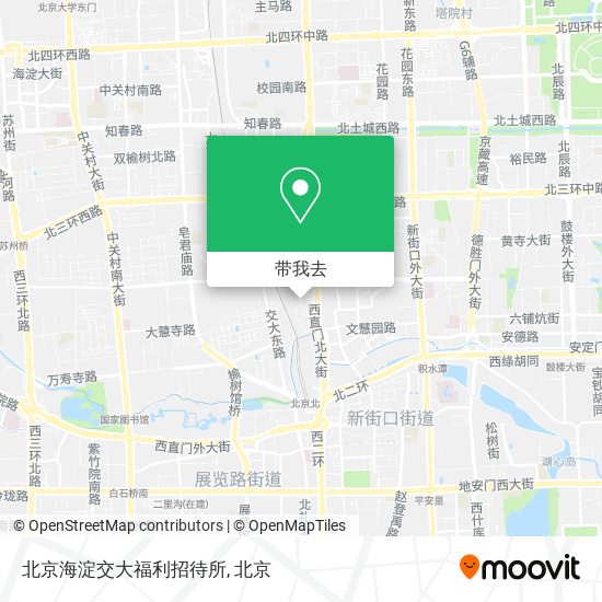 北京海淀交大福利招待所地图