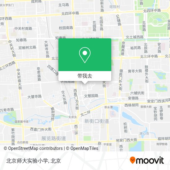 北京师大实验小学地图