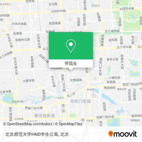 北京师范大学HND学生公寓地图