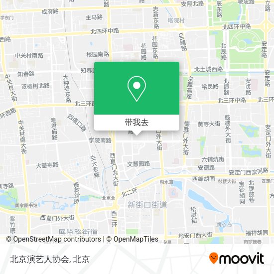 北京演艺人协会地图