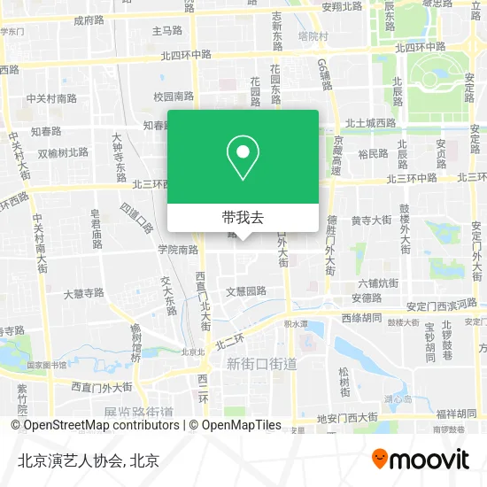 北京演艺人协会地图