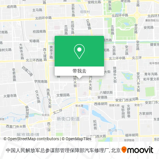 中国人民解放军总参谋部管理保障部汽车修理厂地图