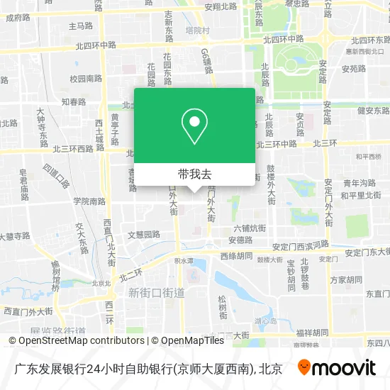 广东发展银行24小时自助银行(京师大厦西南)地图