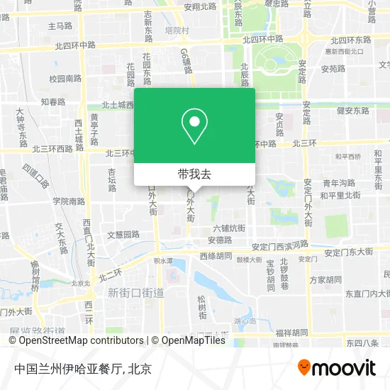 中国兰州伊哈亚餐厅地图