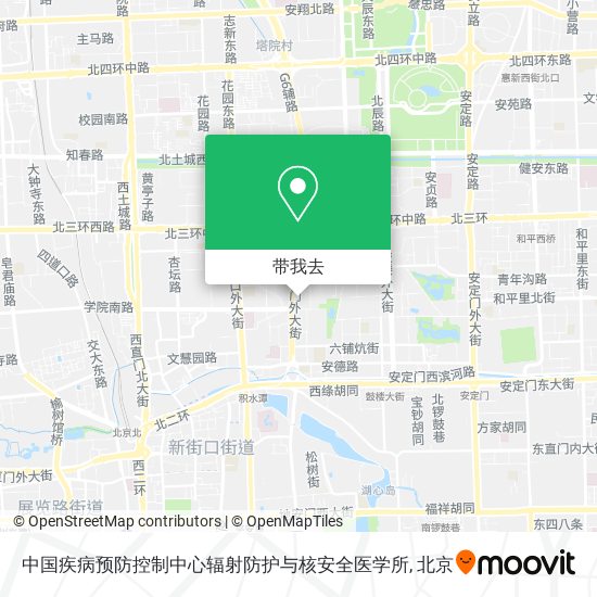 中国疾病预防控制中心辐射防护与核安全医学所地图