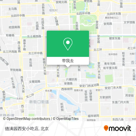 德满园西安小吃店地图