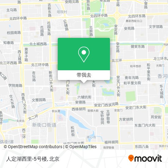 人定湖西里-5号楼地图