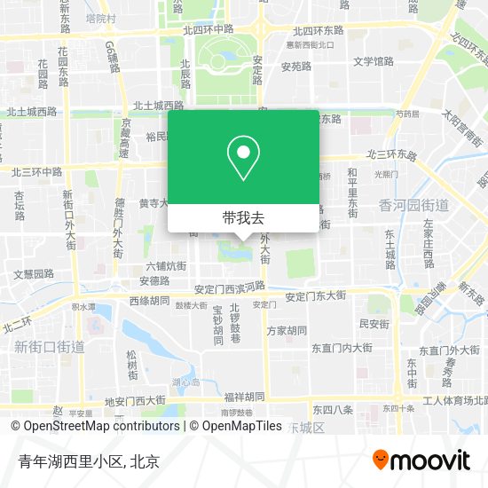 青年湖西里小区地图