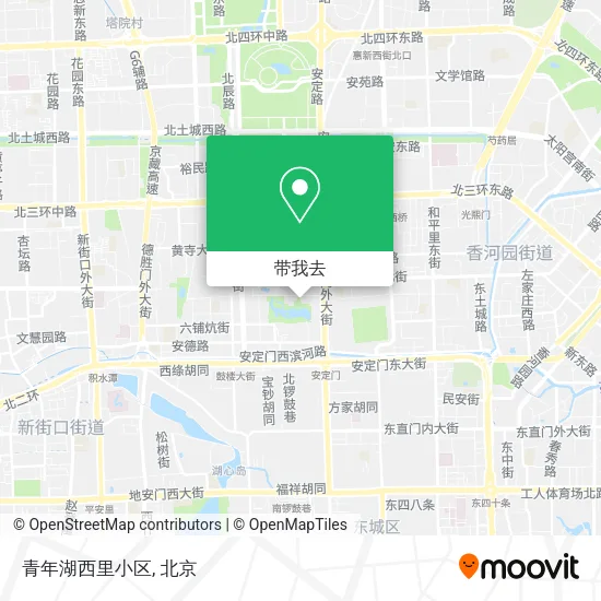 青年湖西里小区地图