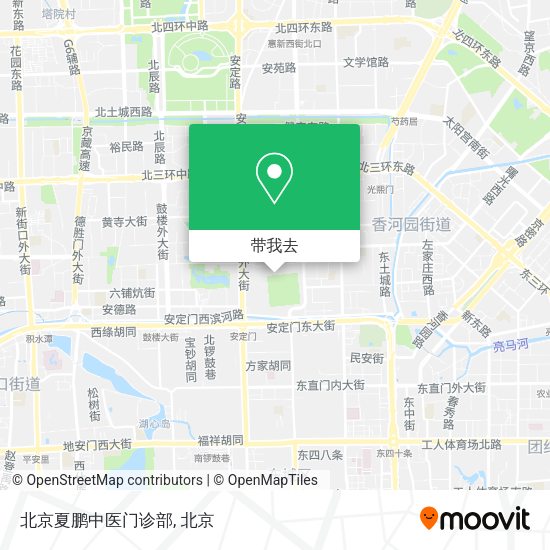 北京夏鹏中医门诊部地图