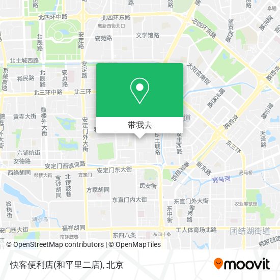 快客便利店(和平里二店)地图