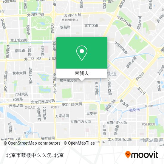 北京市鼓楼中医医院地图