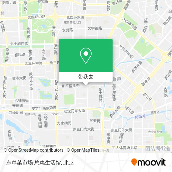 东单菜市场-悠惠生活馆地图