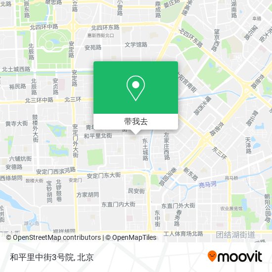 和平里中街3号院地图