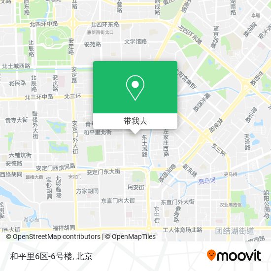 和平里6区-6号楼地图