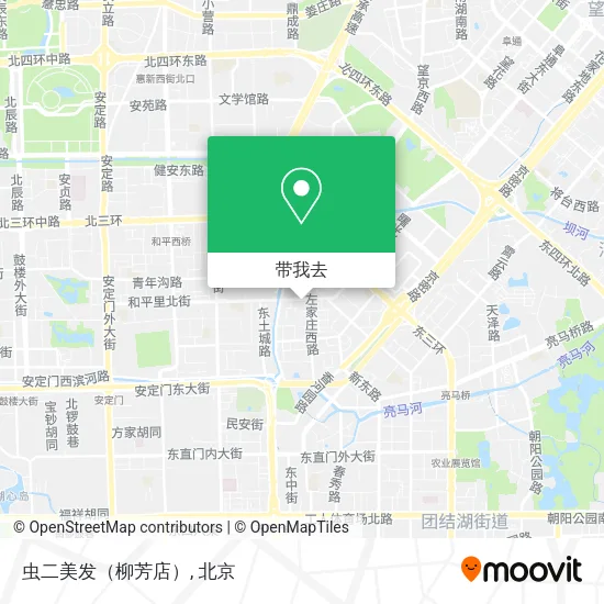 虫二美发（柳芳店）地图