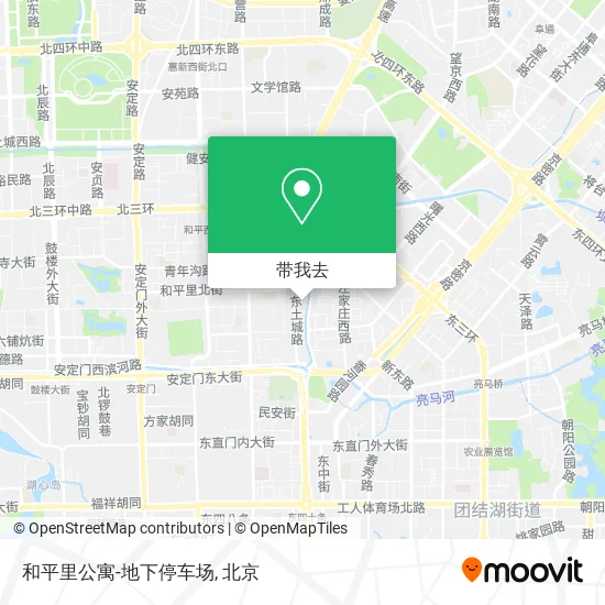 和平里公寓-地下停车场地图