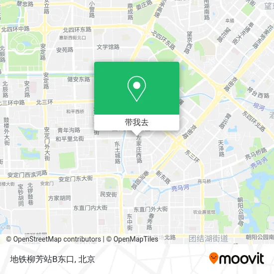 地铁柳芳站B东口地图