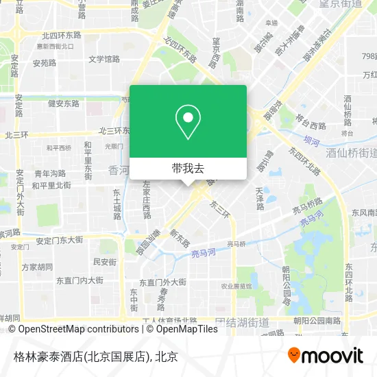 格林豪泰酒店(北京国展店)地图