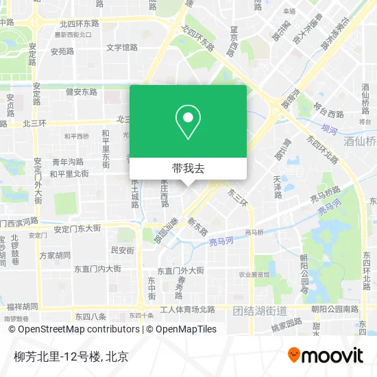 柳芳北里-12号楼地图