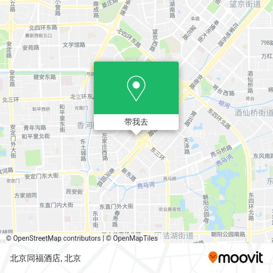北京同福酒店地图